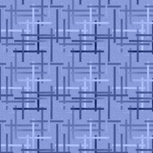 Offset Grid - Blue - T130-013-777
