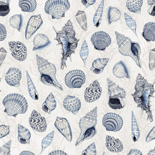 Large Seashells - Ivory - W100-037-117