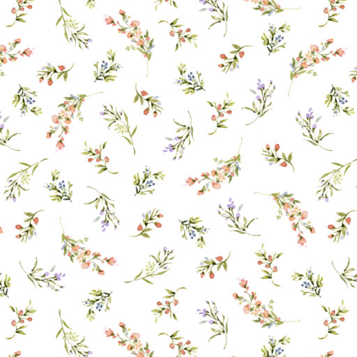Sprigs - White - W105-056-158
