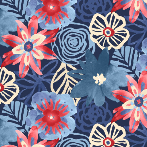 Packed Floral - Multi - W170-004-775