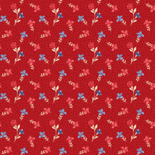 Small Floral - Red - W170-006-557