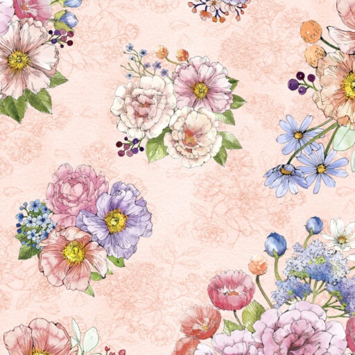 Bouqet Toss - Coral - W175-023-456