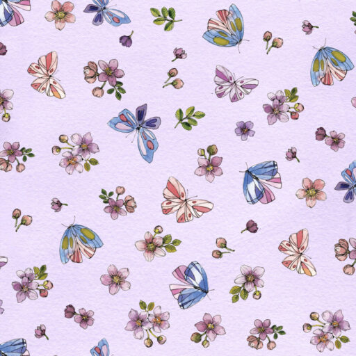 Small Floral - Purple - W175-027-676