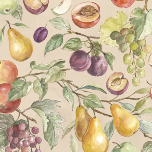 Packed Fruit on Canvas - Multi - W205-004-286