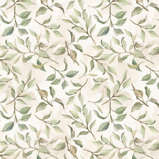 Leaves - Cream - W205-008-182