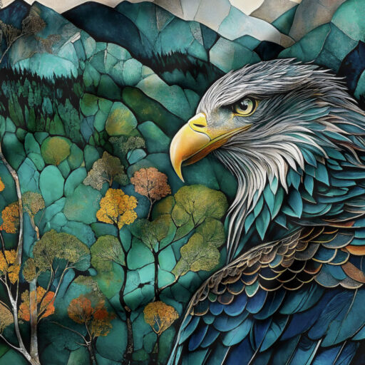 Eagle's Lookout Panel 43.5" x 36" - Multi - 16260106P-01