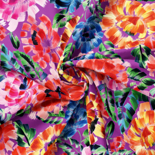 Brush Stroke Floral - Purple - 21260101-03