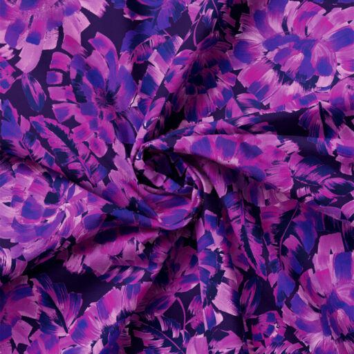 Brush Paint Stroke Floral - Purple - 21260102-03