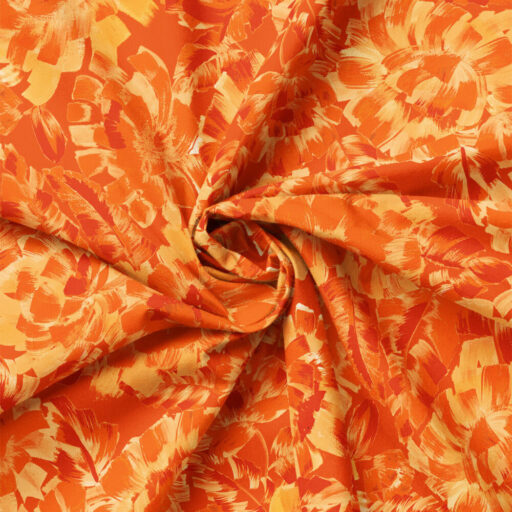 Brush Paint Stroke Floral - Orange - 21260102-04