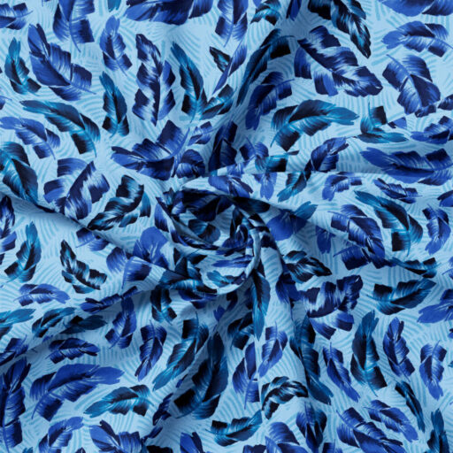 Brush Stroke Leaves - Blue - 21260103-02