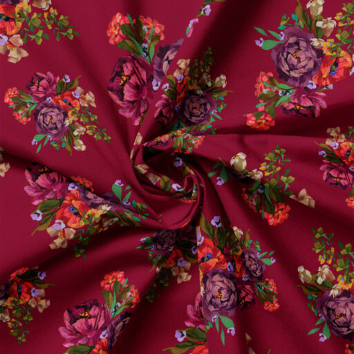 Lovely Bouquet - Burgundy - 52260102-03
