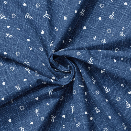 Dainty Denim Plaid - Blue - 58260108-02