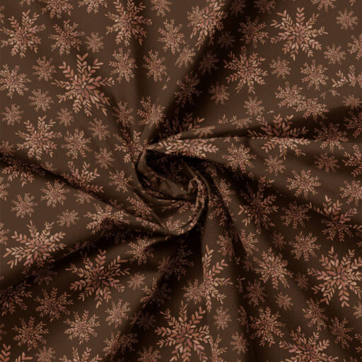 Leafy Snowflakes - Brown - 97260107-03