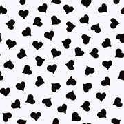 Hearts - White - PWAJ006-WHITE