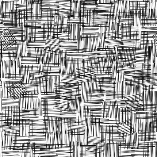 Broken Crossed Lines - White - PWAJ008-WHITE