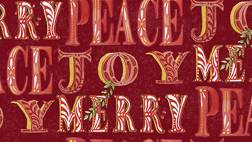 Merry Peace Joy - Red - PWCD205-XRED - 13,7 meter