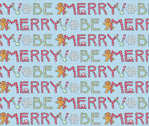 Be Merry - Blue - PWMY083-BLUE