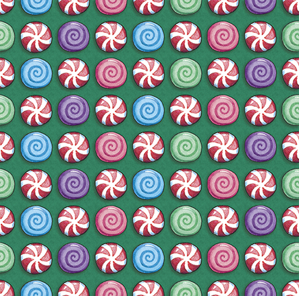 Peppermint Penny Tile - Forest - PWMY084-FOREST