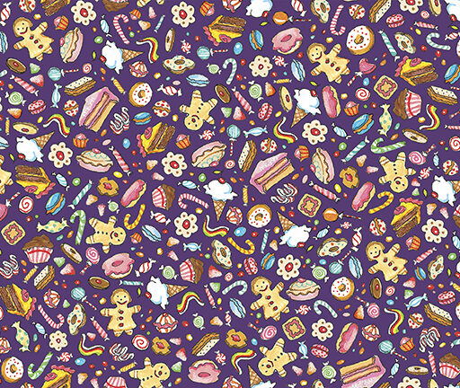Christmas Calories - Purple - PWMY087-PURPLE