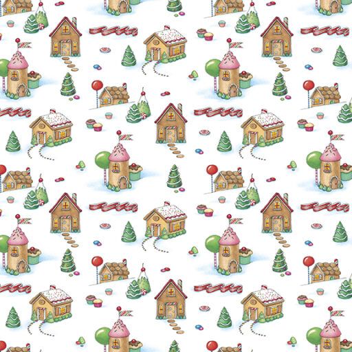 Gingerbread Village - White - PWMY088-WHITE