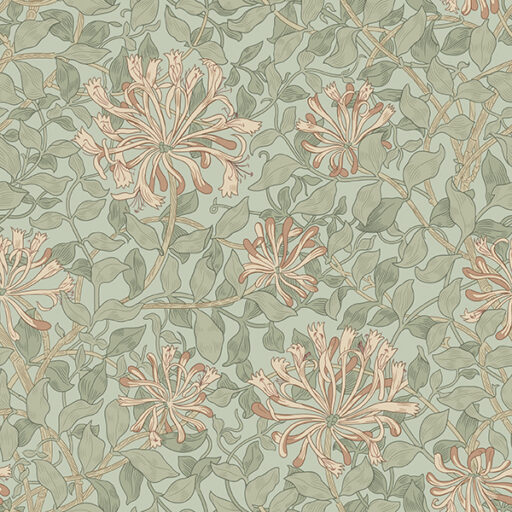 Honeysuckle - Coral - PWWM057-CORAL