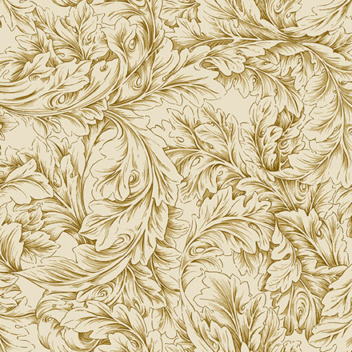 Small Acanthus Scroll - Gold - PWWM096-GOLD